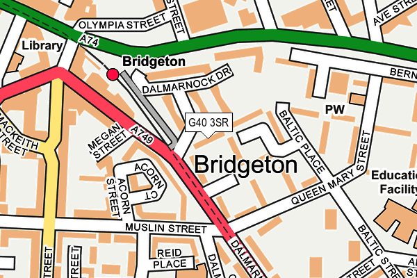 G40 3SR map - OS OpenMap – Local (Ordnance Survey) G40 3SR map - OS OpenMap – Local (Ordnance Survey)