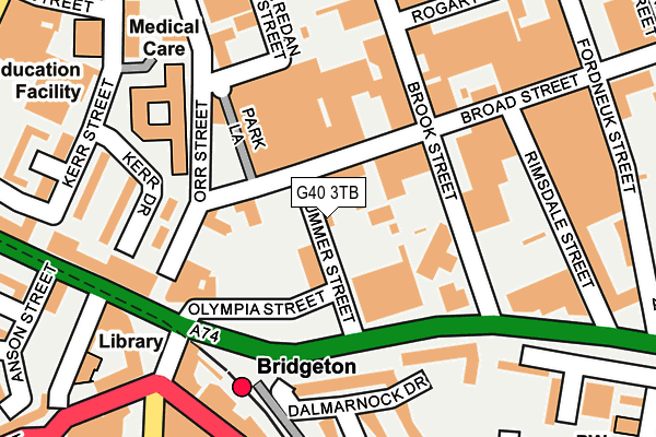 G40 3TB map - OS OpenMap – Local (Ordnance Survey) G40 3TB map - OS OpenMap – Local (Ordnance Survey)