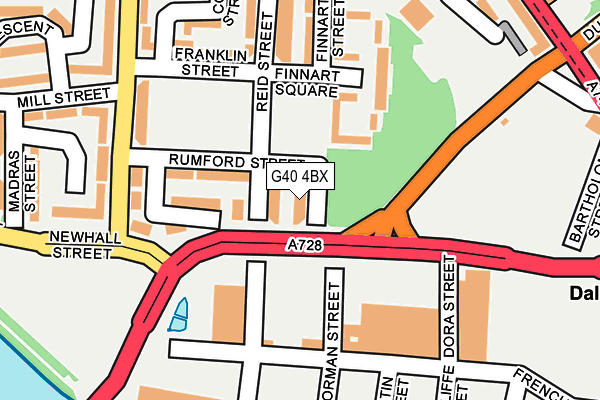 G40 4BX map - OS OpenMap – Local (Ordnance Survey) G40 4BX map - OS OpenMap – Local (Ordnance Survey)