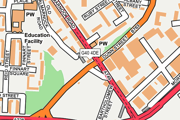 G40 4DE map - OS OpenMap – Local (Ordnance Survey) G40 4DE map - OS OpenMap – Local (Ordnance Survey)