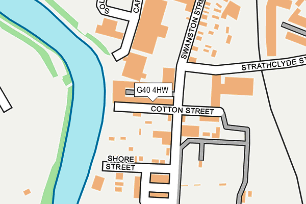 G40 4HW map - OS OpenMap – Local (Ordnance Survey) G40 4HW map - OS OpenMap – Local (Ordnance Survey)