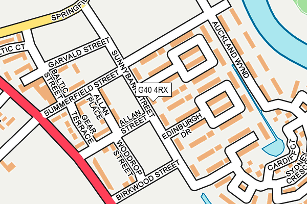 G40 4RX map - OS OpenMap – Local (Ordnance Survey) G40 4RX map - OS OpenMap – Local (Ordnance Survey)