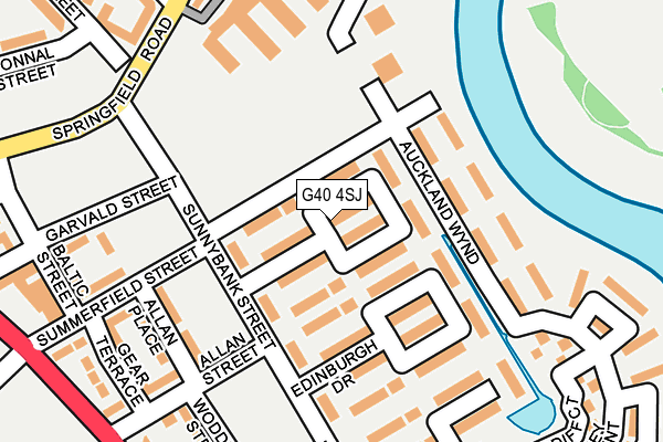 G40 4SJ map - OS OpenMap – Local (Ordnance Survey) G40 4SJ map - OS OpenMap – Local (Ordnance Survey)