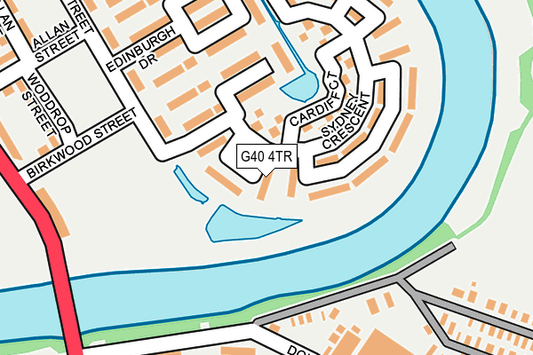 G40 4TR map - OS OpenMap – Local (Ordnance Survey) G40 4TR map - OS OpenMap – Local (Ordnance Survey)