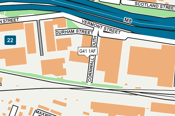 G41 1AF map - OS OpenMap – Local (Ordnance Survey) G41 1AF map - OS OpenMap – Local (Ordnance Survey)