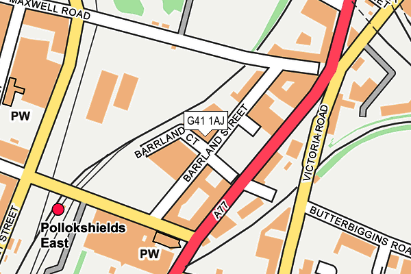 G41 1AJ map - OS OpenMap – Local (Ordnance Survey) G41 1AJ map - OS OpenMap – Local (Ordnance Survey)