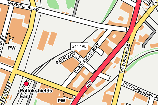 G41 1AL map - OS OpenMap – Local (Ordnance Survey) G41 1AL map - OS OpenMap – Local (Ordnance Survey)