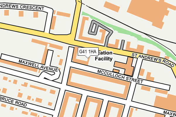 G41 1HA map - OS OpenMap – Local (Ordnance Survey) G41 1HA map - OS OpenMap – Local (Ordnance Survey)