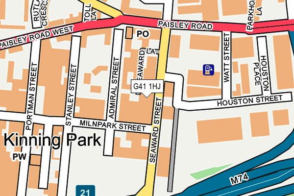 G41 1HJ map - OS OpenMap – Local (Ordnance Survey) G41 1HJ map - OS OpenMap – Local (Ordnance Survey)