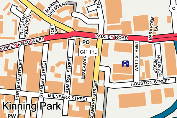 G41 1HL map - OS OpenMap – Local (Ordnance Survey) G41 1HL map - OS OpenMap – Local (Ordnance Survey)