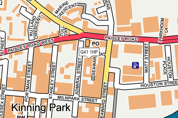 G41 1HP map - OS OpenMap – Local (Ordnance Survey) G41 1HP map - OS OpenMap – Local (Ordnance Survey)