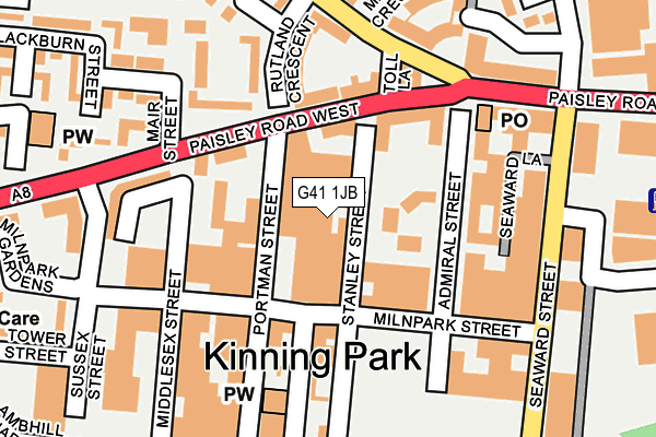 G41 1JB map - OS OpenMap – Local (Ordnance Survey) G41 1JB map - OS OpenMap – Local (Ordnance Survey)