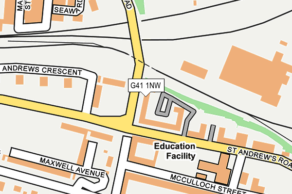 G41 1NW map - OS OpenMap – Local (Ordnance Survey) G41 1NW map - OS OpenMap – Local (Ordnance Survey)