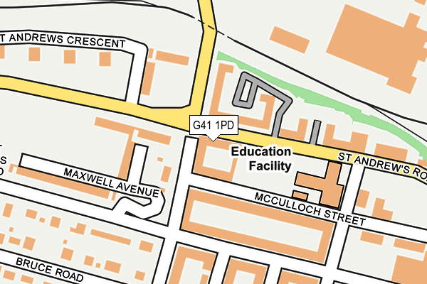 G41 1PD map - OS OpenMap – Local (Ordnance Survey) G41 1PD map - OS OpenMap – Local (Ordnance Survey)