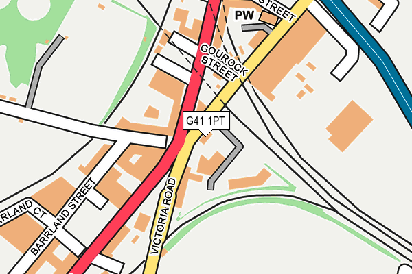 G41 1PT map - OS OpenMap – Local (Ordnance Survey) G41 1PT map - OS OpenMap – Local (Ordnance Survey)