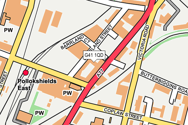G41 1QD map - OS OpenMap – Local (Ordnance Survey) G41 1QD map - OS OpenMap – Local (Ordnance Survey)