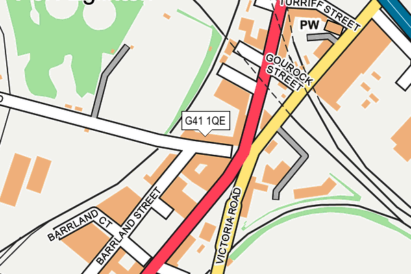 G41 1QE map - OS OpenMap – Local (Ordnance Survey) G41 1QE map - OS OpenMap – Local (Ordnance Survey)