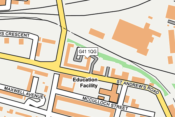 G41 1QG map - OS OpenMap – Local (Ordnance Survey) G41 1QG map - OS OpenMap – Local (Ordnance Survey)
