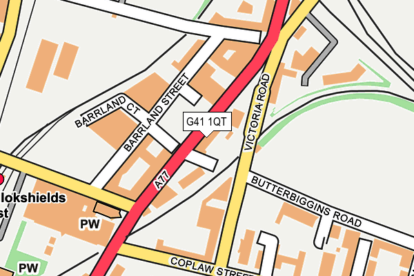 G41 1QT map - OS OpenMap – Local (Ordnance Survey) G41 1QT map - OS OpenMap – Local (Ordnance Survey)