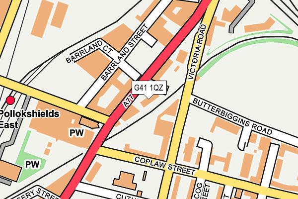 G41 1QZ map - OS OpenMap – Local (Ordnance Survey) G41 1QZ map - OS OpenMap – Local (Ordnance Survey)