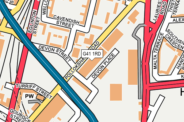 G41 1RD map - OS OpenMap – Local (Ordnance Survey) G41 1RD map - OS OpenMap – Local (Ordnance Survey)
