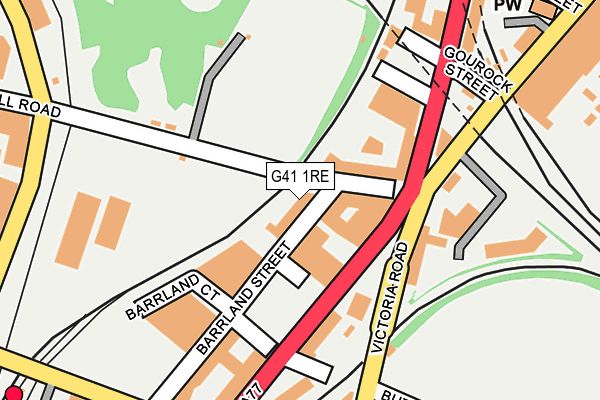 G41 1RE map - OS OpenMap – Local (Ordnance Survey) G41 1RE map - OS OpenMap – Local (Ordnance Survey)