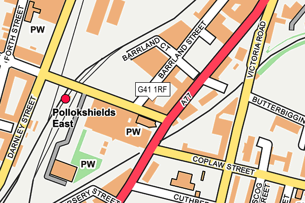 G41 1RF map - OS OpenMap – Local (Ordnance Survey) G41 1RF map - OS OpenMap – Local (Ordnance Survey)