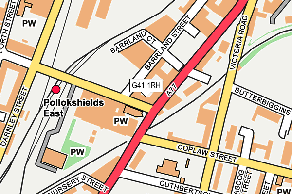 G41 1RH map - OS OpenMap – Local (Ordnance Survey) G41 1RH map - OS OpenMap – Local (Ordnance Survey)