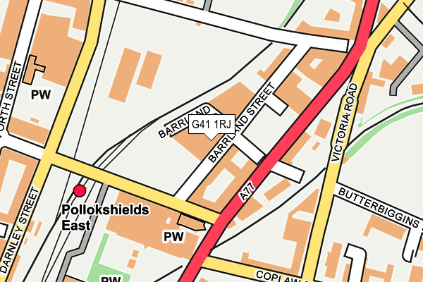 G41 1RJ map - OS OpenMap – Local (Ordnance Survey) G41 1RJ map - OS OpenMap – Local (Ordnance Survey)