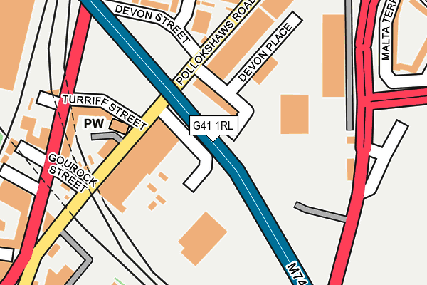 G41 1RL map - OS OpenMap – Local (Ordnance Survey) G41 1RL map - OS OpenMap – Local (Ordnance Survey)