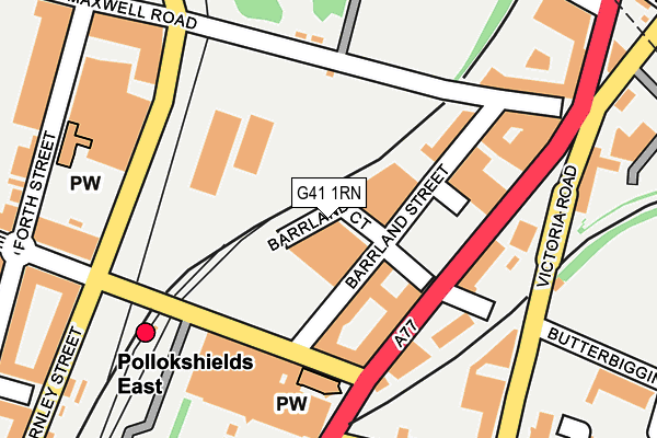 G41 1RN map - OS OpenMap – Local (Ordnance Survey) G41 1RN map - OS OpenMap – Local (Ordnance Survey)