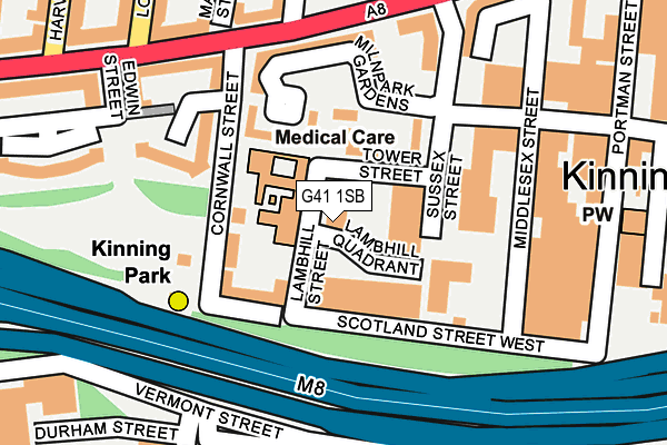 G41 1SB map - OS OpenMap – Local (Ordnance Survey) G41 1SB map - OS OpenMap – Local (Ordnance Survey)