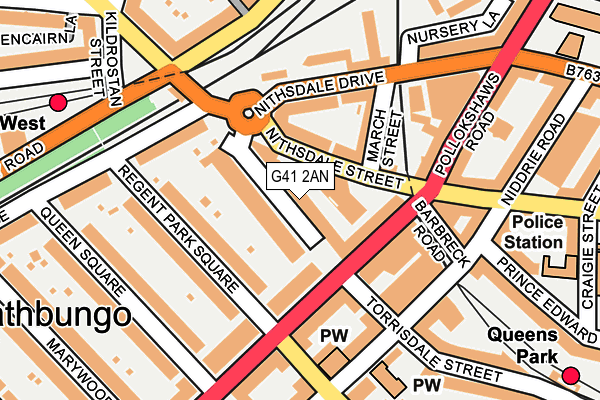 G41 2AN map - OS OpenMap – Local (Ordnance Survey) G41 2AN map - OS OpenMap – Local (Ordnance Survey)