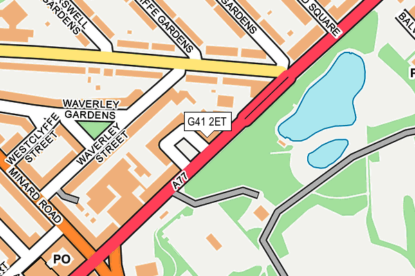 G41 2ET map - OS OpenMap – Local (Ordnance Survey) G41 2ET map - OS OpenMap – Local (Ordnance Survey)