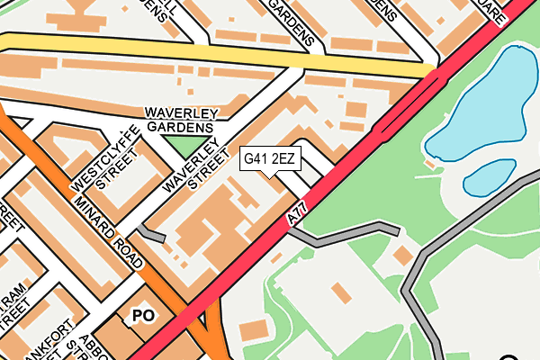 G41 2EZ map - OS OpenMap – Local (Ordnance Survey) G41 2EZ map - OS OpenMap – Local (Ordnance Survey)