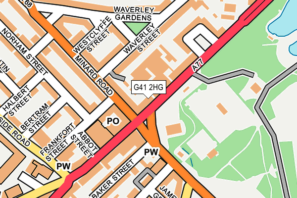 G41 2HG map - OS OpenMap – Local (Ordnance Survey) G41 2HG map - OS OpenMap – Local (Ordnance Survey)