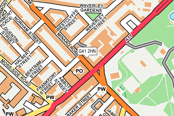 G41 2HN map - OS OpenMap – Local (Ordnance Survey) G41 2HN map - OS OpenMap – Local (Ordnance Survey)