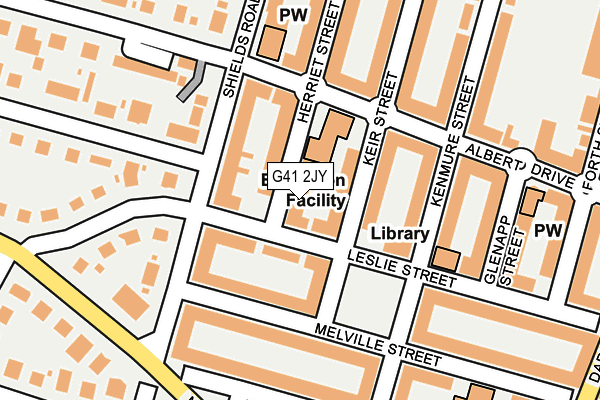 G41 2JY map - OS OpenMap – Local (Ordnance Survey) G41 2JY map - OS OpenMap – Local (Ordnance Survey)
