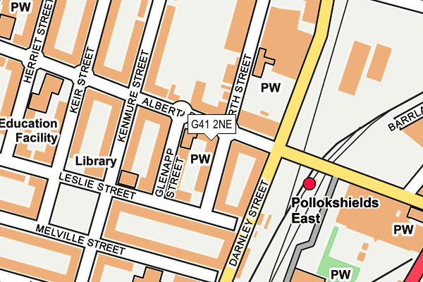 G41 2NE map - OS OpenMap – Local (Ordnance Survey) G41 2NE map - OS OpenMap – Local (Ordnance Survey)