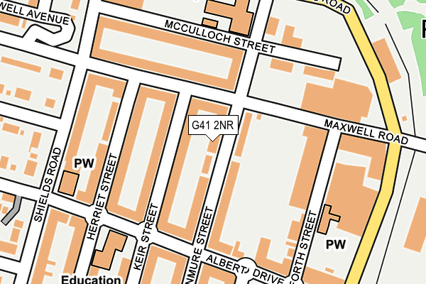 G41 2NR map - OS OpenMap – Local (Ordnance Survey) G41 2NR map - OS OpenMap – Local (Ordnance Survey)