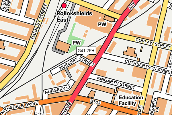 G41 2PH map - OS OpenMap – Local (Ordnance Survey)