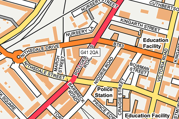 G41 2QA map - OS OpenMap – Local (Ordnance Survey) G41 2QA map - OS OpenMap – Local (Ordnance Survey)
