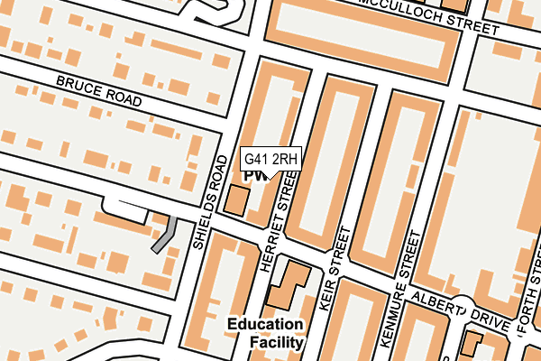 G41 2RH map - OS OpenMap – Local (Ordnance Survey) G41 2RH map - OS OpenMap – Local (Ordnance Survey)