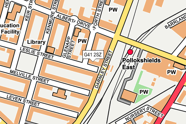 G41 2SZ map - OS OpenMap – Local (Ordnance Survey) G41 2SZ map - OS OpenMap – Local (Ordnance Survey)
