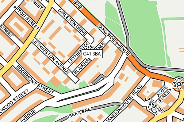 G41 3BA map - OS OpenMap – Local (Ordnance Survey) G41 3BA map - OS OpenMap – Local (Ordnance Survey)