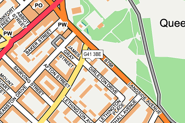 G41 3BE map - OS OpenMap – Local (Ordnance Survey) G41 3BE map - OS OpenMap – Local (Ordnance Survey)