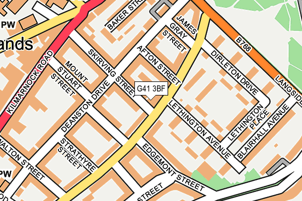 G41 3BF map - OS OpenMap – Local (Ordnance Survey) G41 3BF map - OS OpenMap – Local (Ordnance Survey)