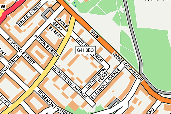 G41 3BQ map - OS OpenMap – Local (Ordnance Survey) G41 3BQ map - OS OpenMap – Local (Ordnance Survey)