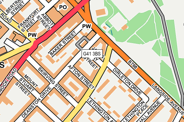 G41 3BS map - OS OpenMap – Local (Ordnance Survey)