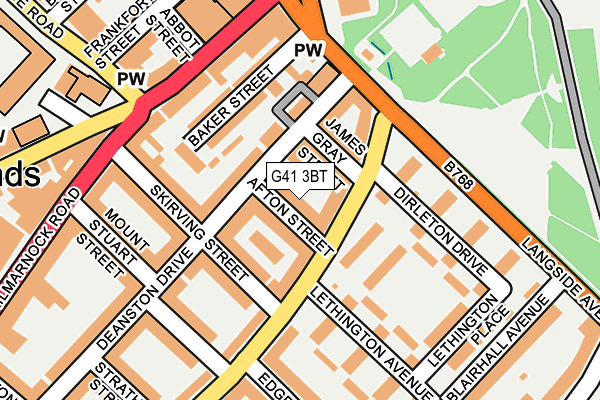 G41 3BT map - OS OpenMap – Local (Ordnance Survey) G41 3BT map - OS OpenMap – Local (Ordnance Survey)